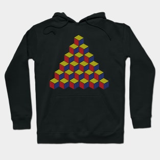 Cube 3D Geometric Pattern Hoodie